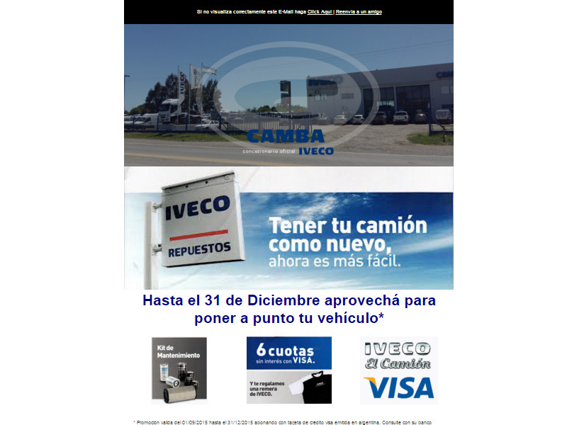 Camba Iveco Email Marketing